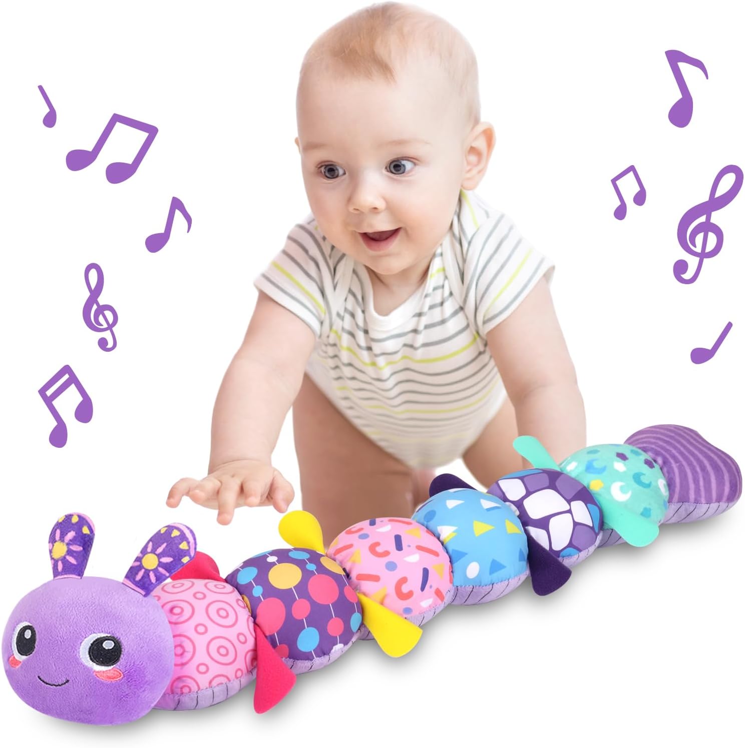 Sensory Music Animal Toy for 0-6 Months+