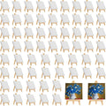 64 Pack 3 x 3 in Mini Canvases with Easels - Classroom Paint Sets