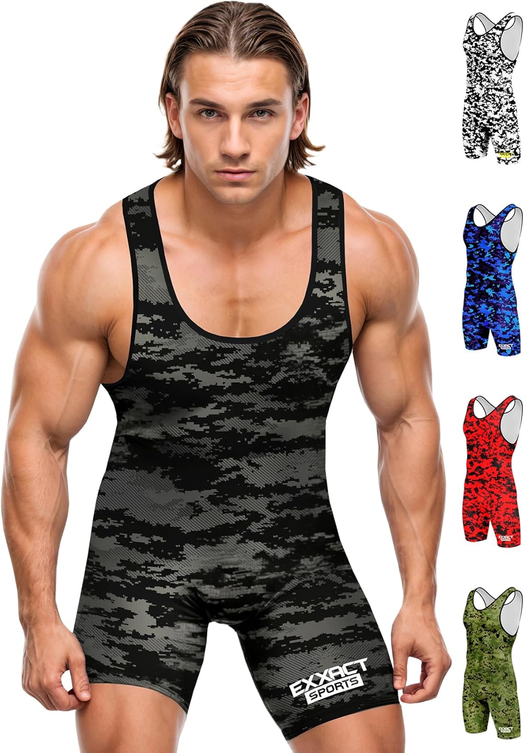 High-Performance Wrestling Singlet for Men by Exxact Sports