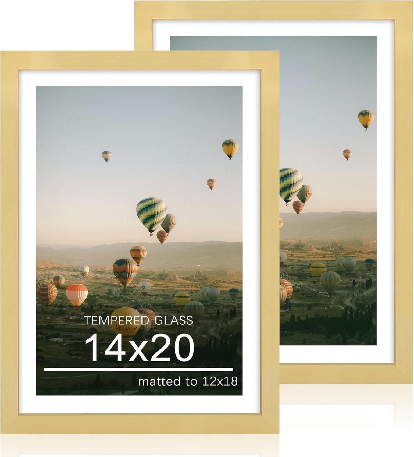 14x20 Poster Frame Set of 2 with Mat for 12x18 Photos
