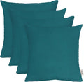 Sunbrella Square Throw Pillows Set of 4 - Weather-Resistant 20 in