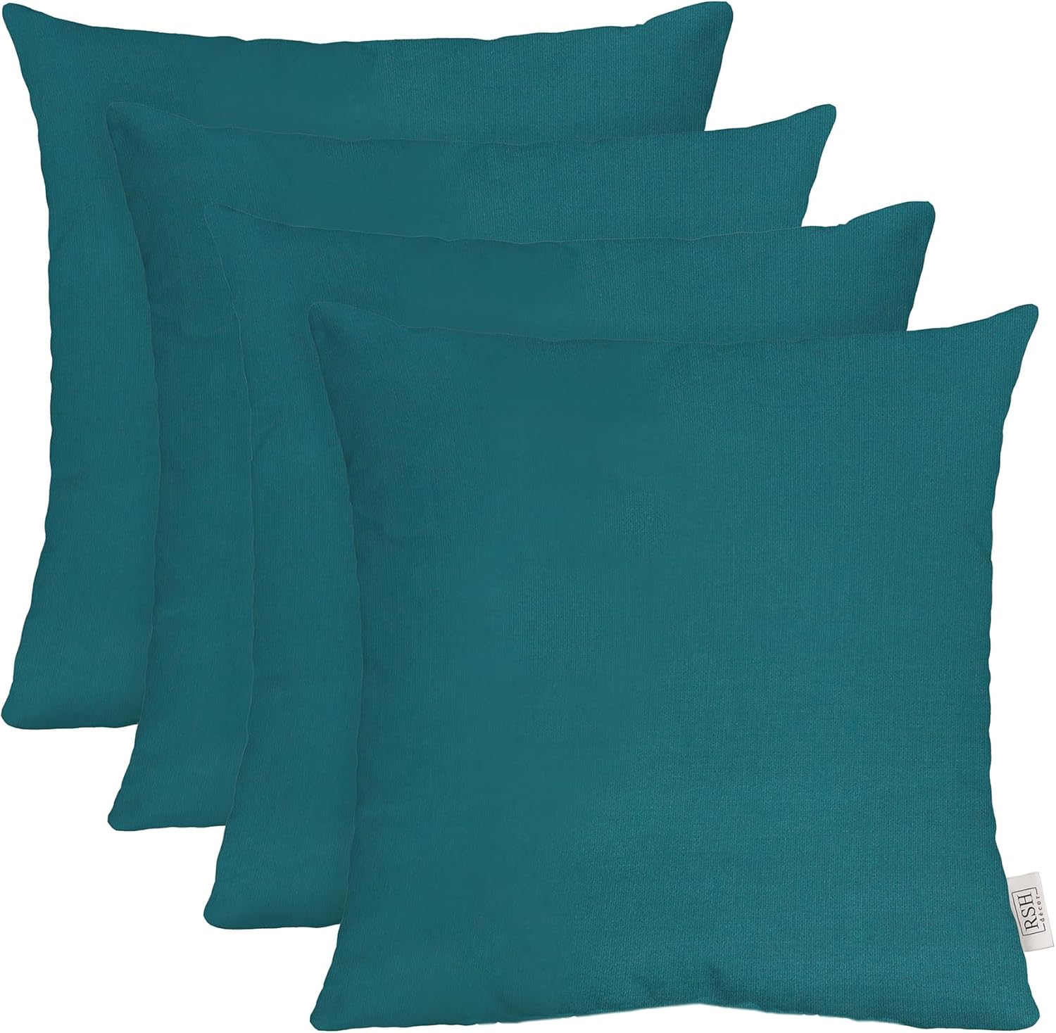 Sunbrella Square Throw Pillows Set of 4 | 17in x 17in | Durable Covers