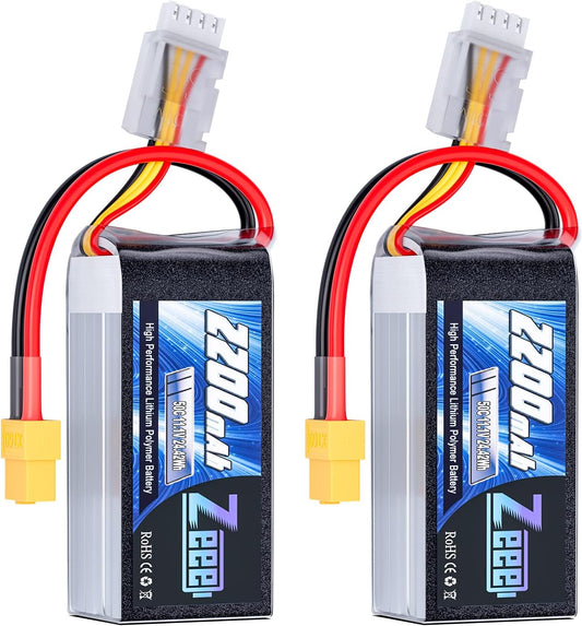 Zeee 3S Lipo Battery 2200mAh 11.1V 50C for RC Vehicles