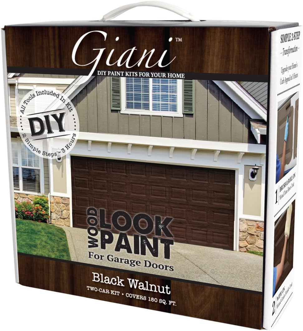 Transform Your Garage Door with Giani Wood Look Paint Kit