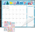 Lateefah Desk Calendar 2025 Large 22in x 17in - 18 Month Desk Planner