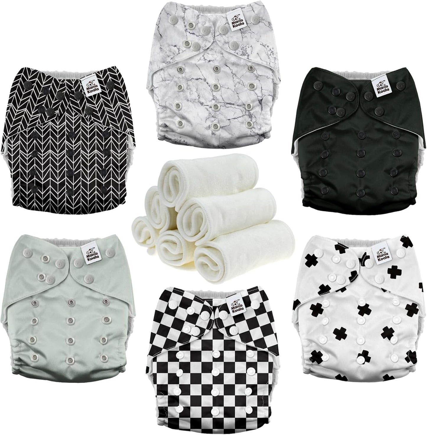 Mama Koala 3.0 Pocket Cloth Diapers - Slim Fit and Durable