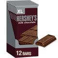 HERSHEY'S Milk Chocolate XL Candy Bars, 4.4 oz (12 Count) - Big Snack