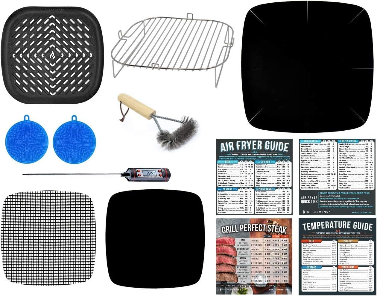 Ultimate Air Fryer Accessories Set by INFRAOVENS