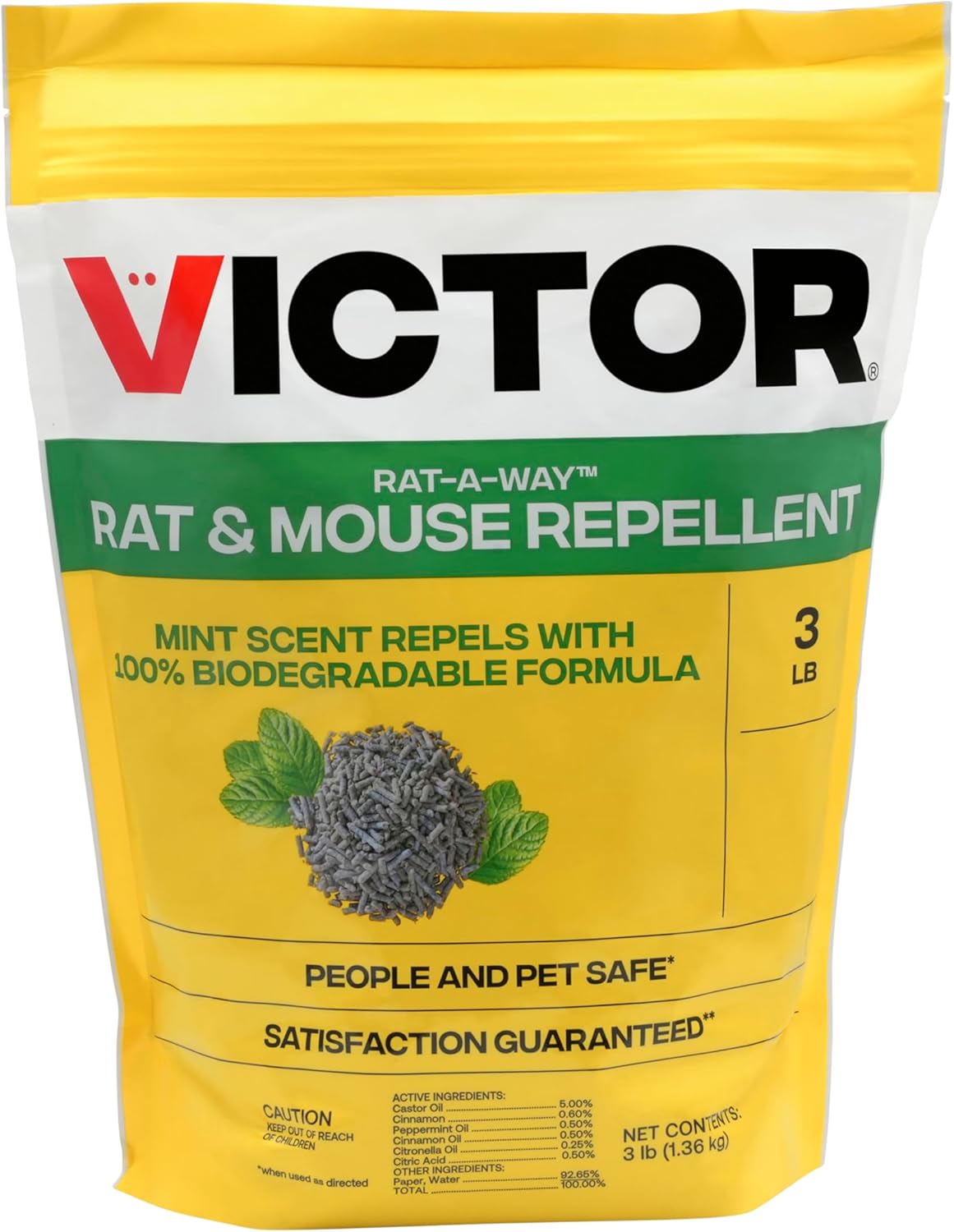 Victor Rat Repellent: Peppermint Biodegradable Pellets