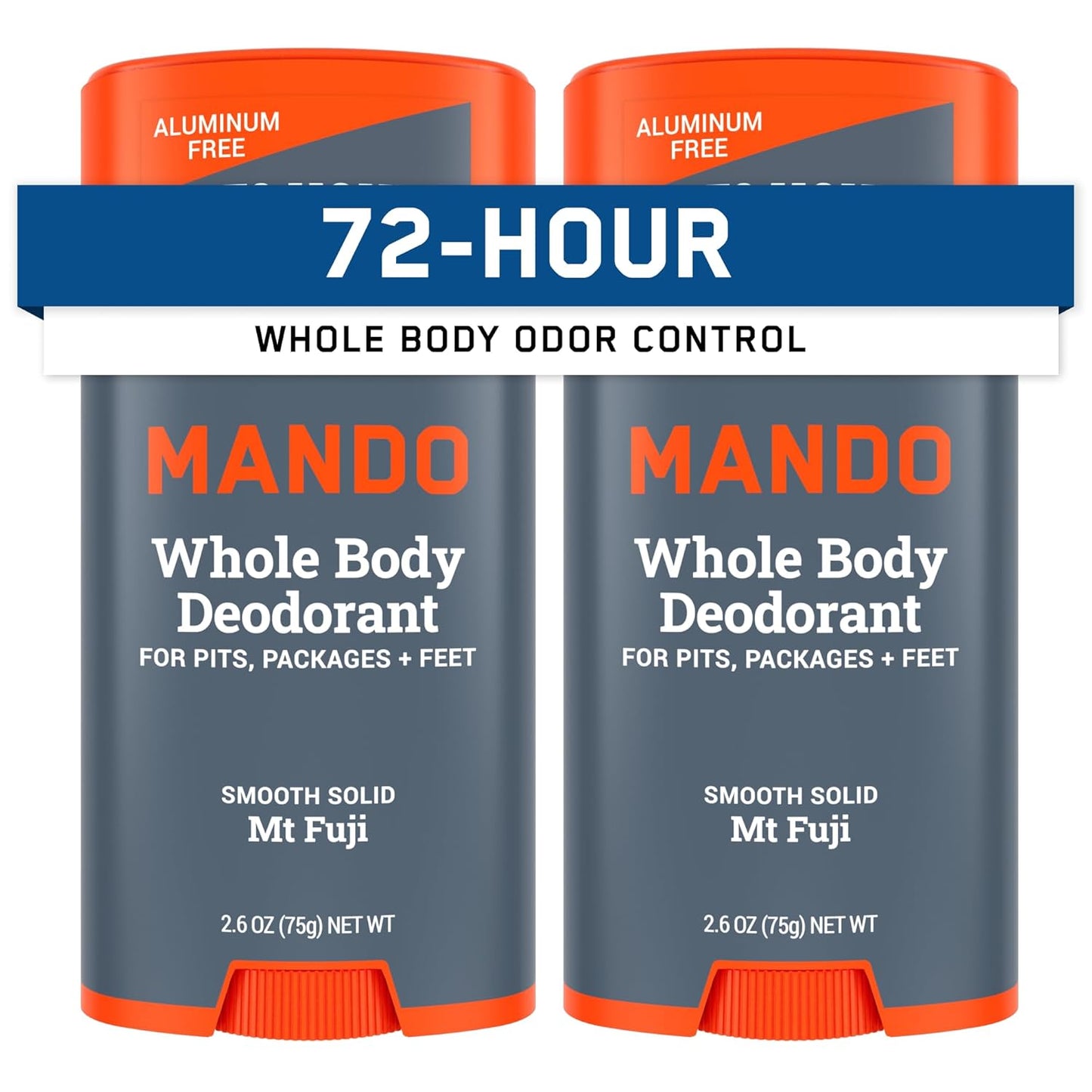 Mando Whole Body Deodorant for Men - 72 Hour Odor Control