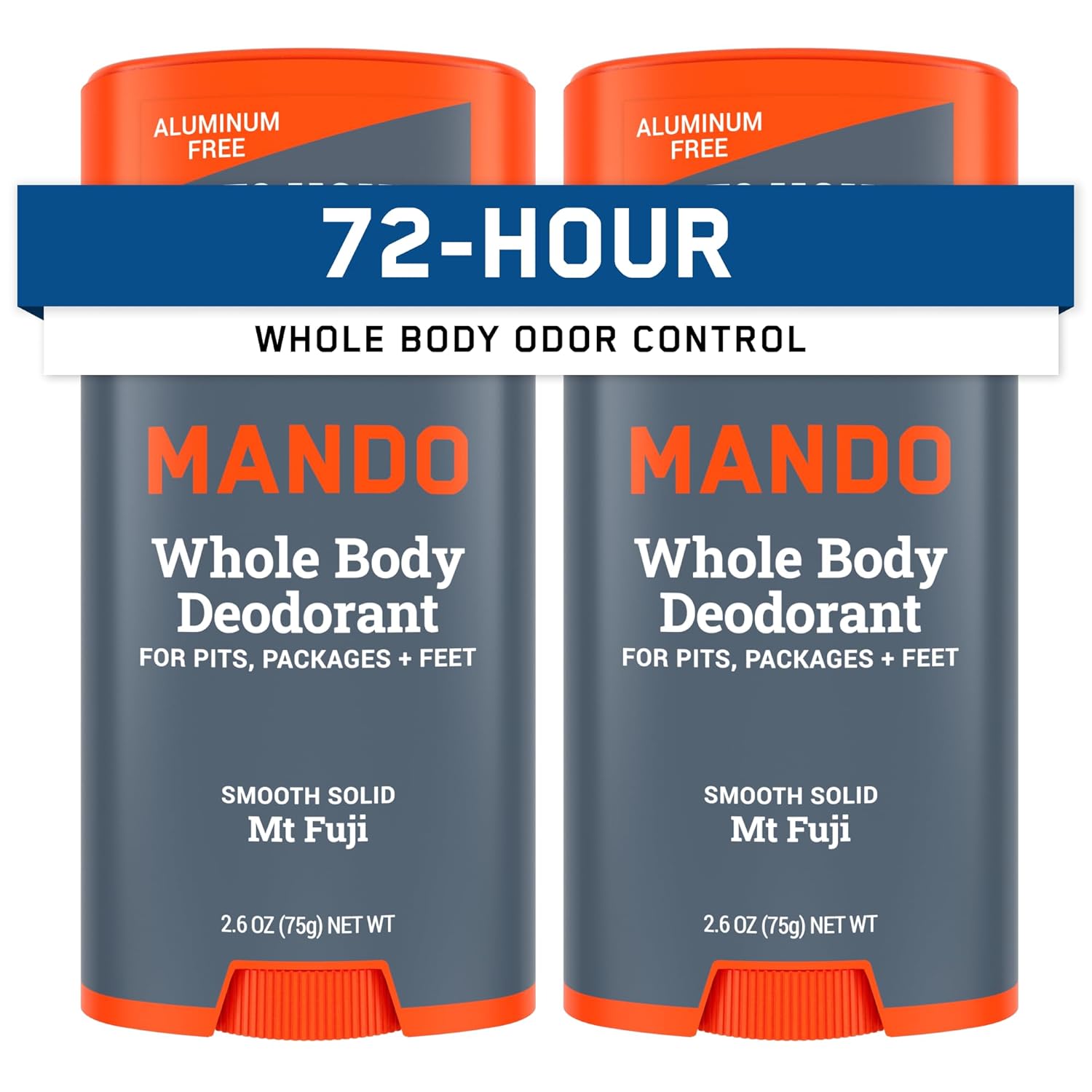 Mando Whole Body Deodorant for Men - 72 Hour Odor Control