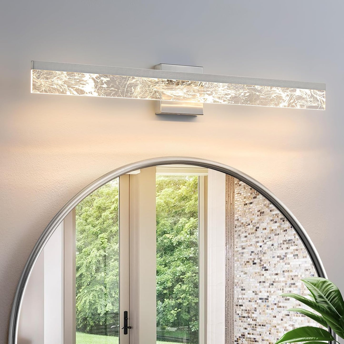 Bathroom Light Fixtures Over Mirror, 32 Inch Dimmable LED