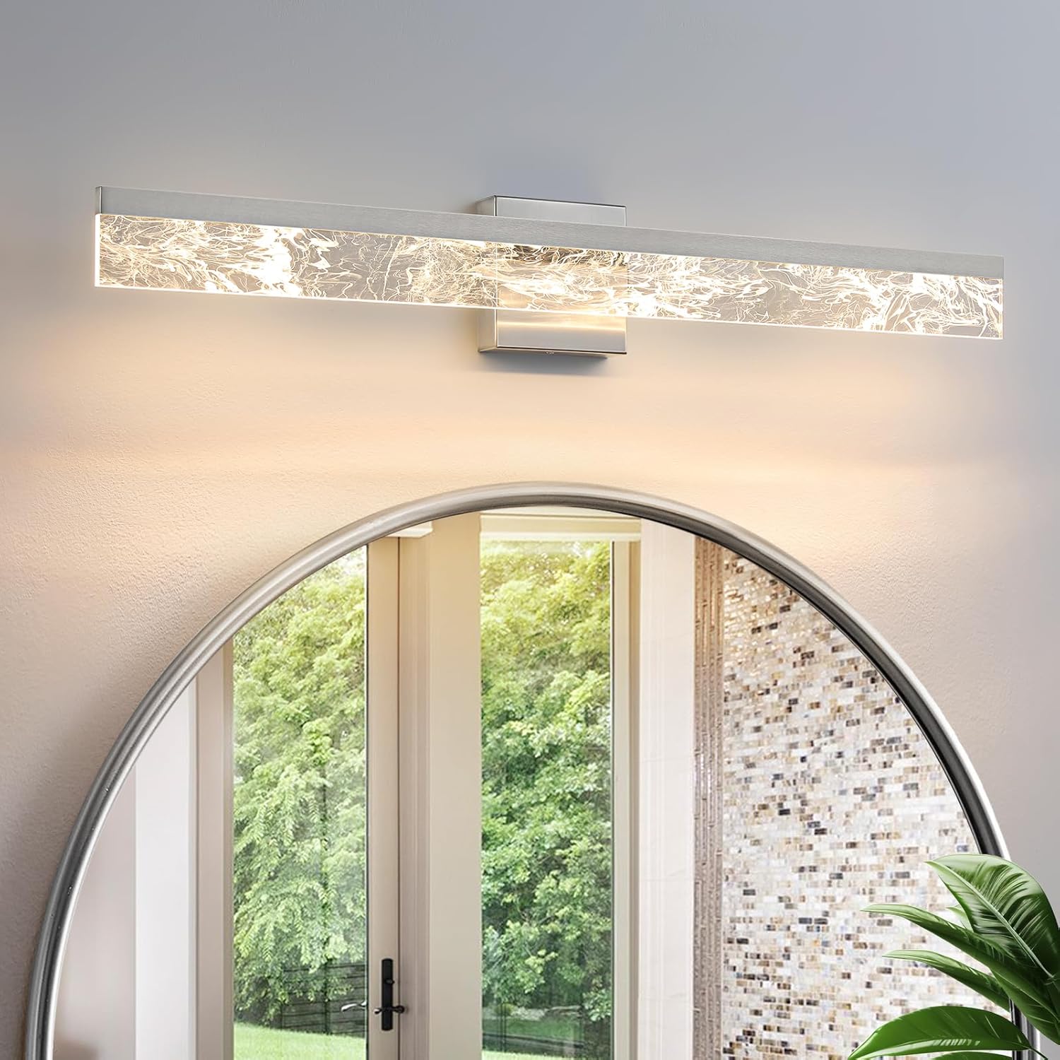 Bathroom Light Fixtures Over Mirror, 32 Inch Dimmable LED