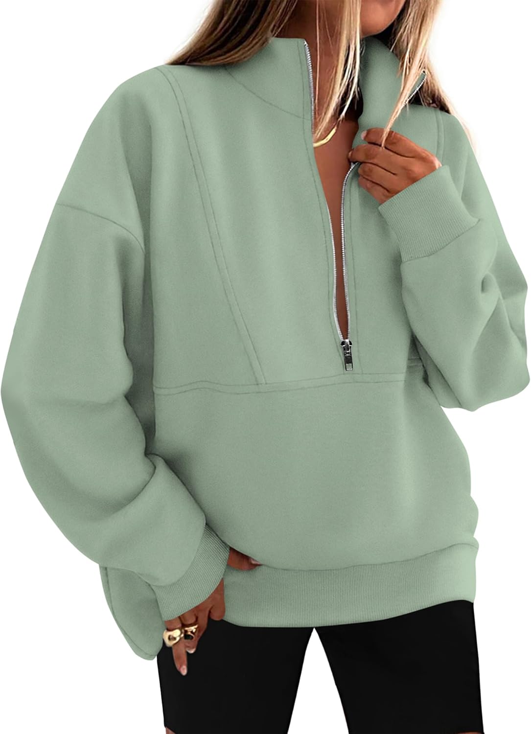 KIRUNDO Half Zip Pullover Sweatshirt for Women in Fall 2025