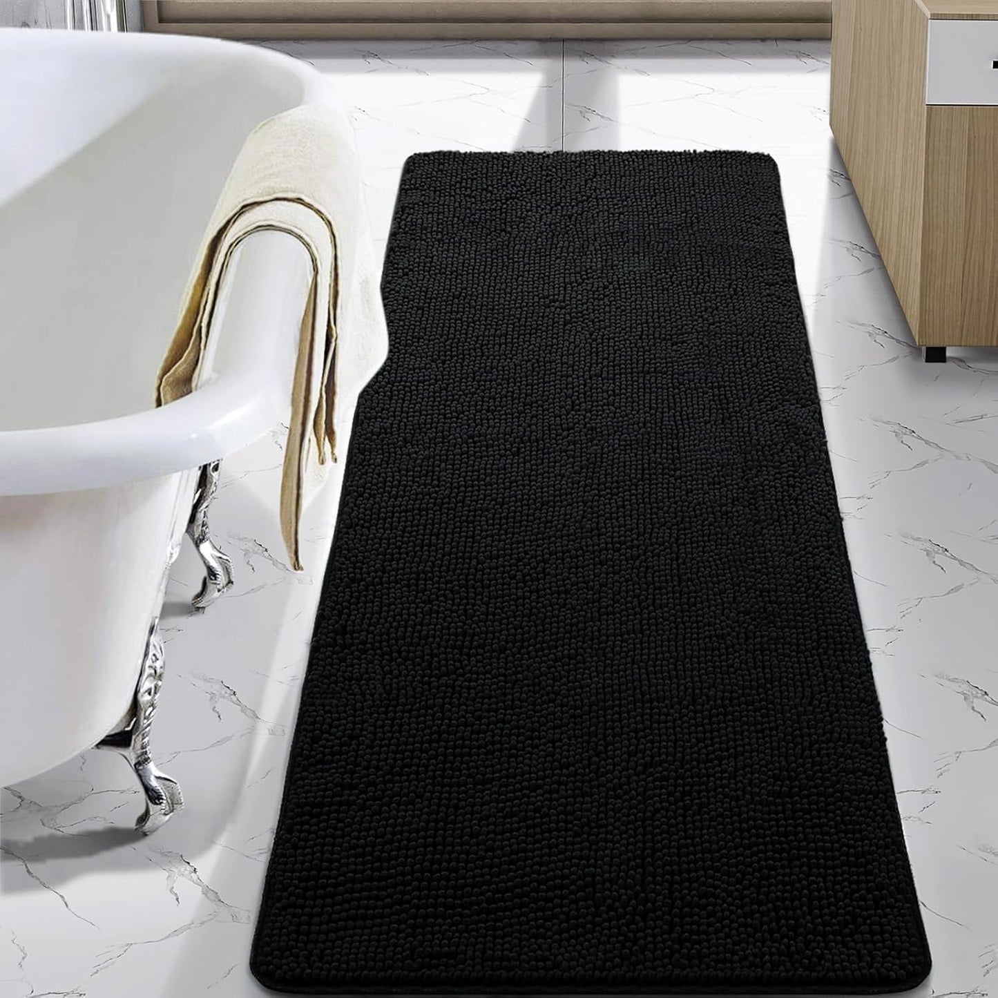 LOCHAS Luxury Bathroom Rug Shaggy Bath Mat for Comfort and Style