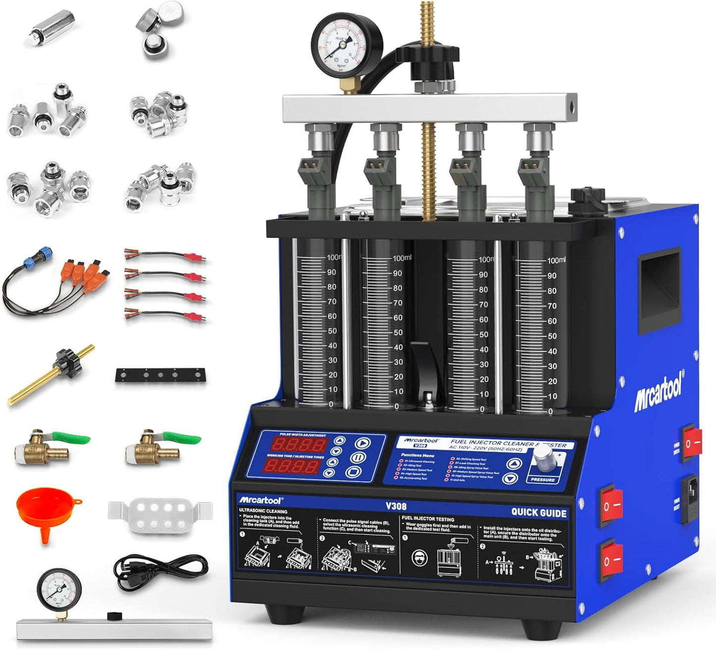 MR CARTOOL V308 Injector Cleaner Machine for Efficient Cleaning