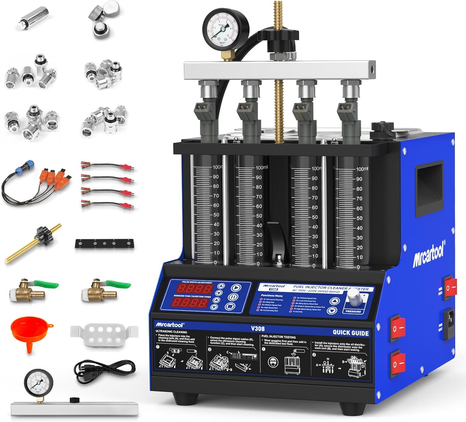 MR CARTOOL V308 Injector Cleaner Machine for Efficient Cleaning