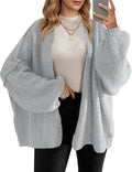 Womens Oversized Cardigan Sweater - Cozy Chunky Open Front Saodimallsu