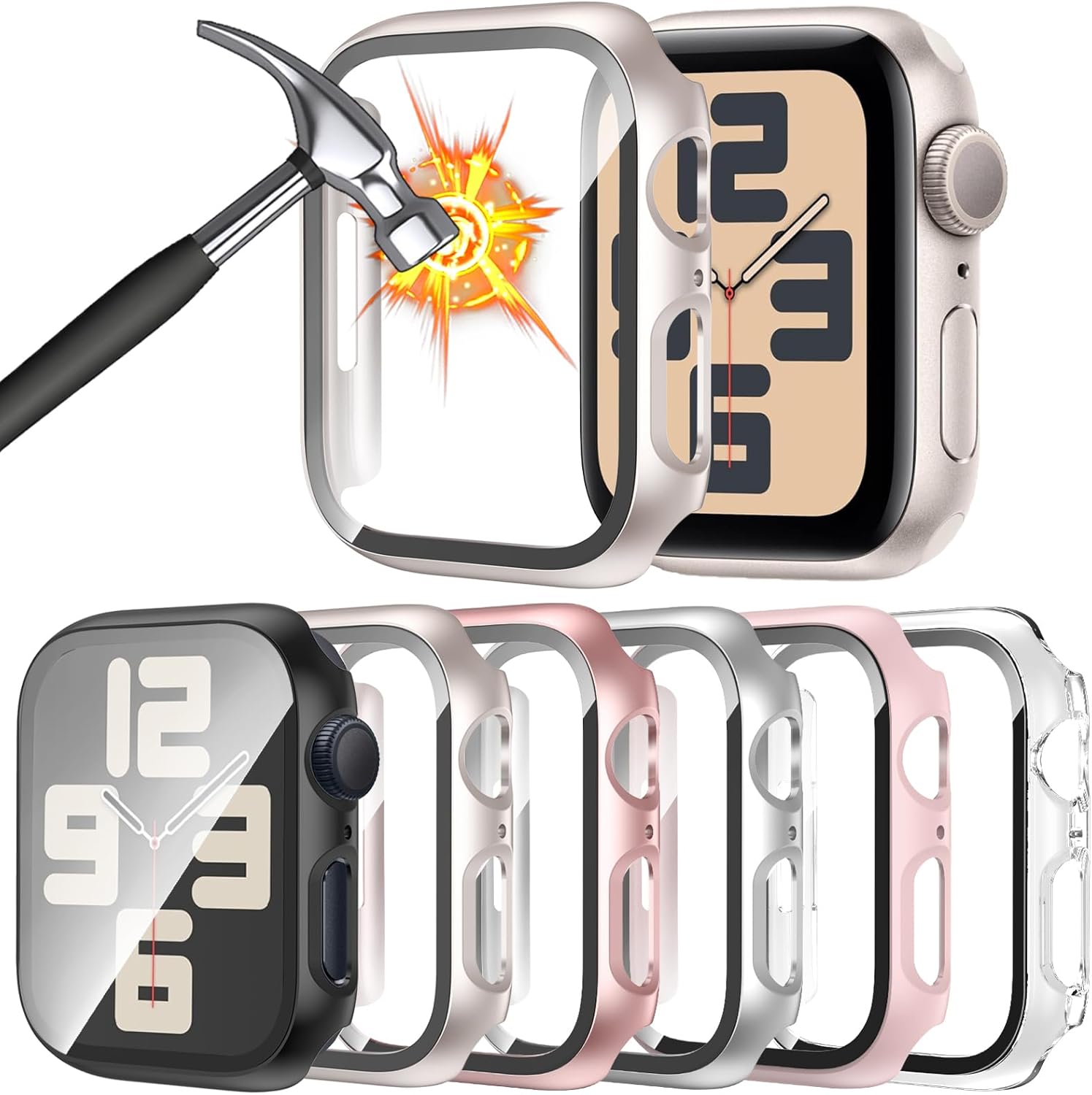 HAANILKYI Apple Watch 40mm Screen Protector Pack