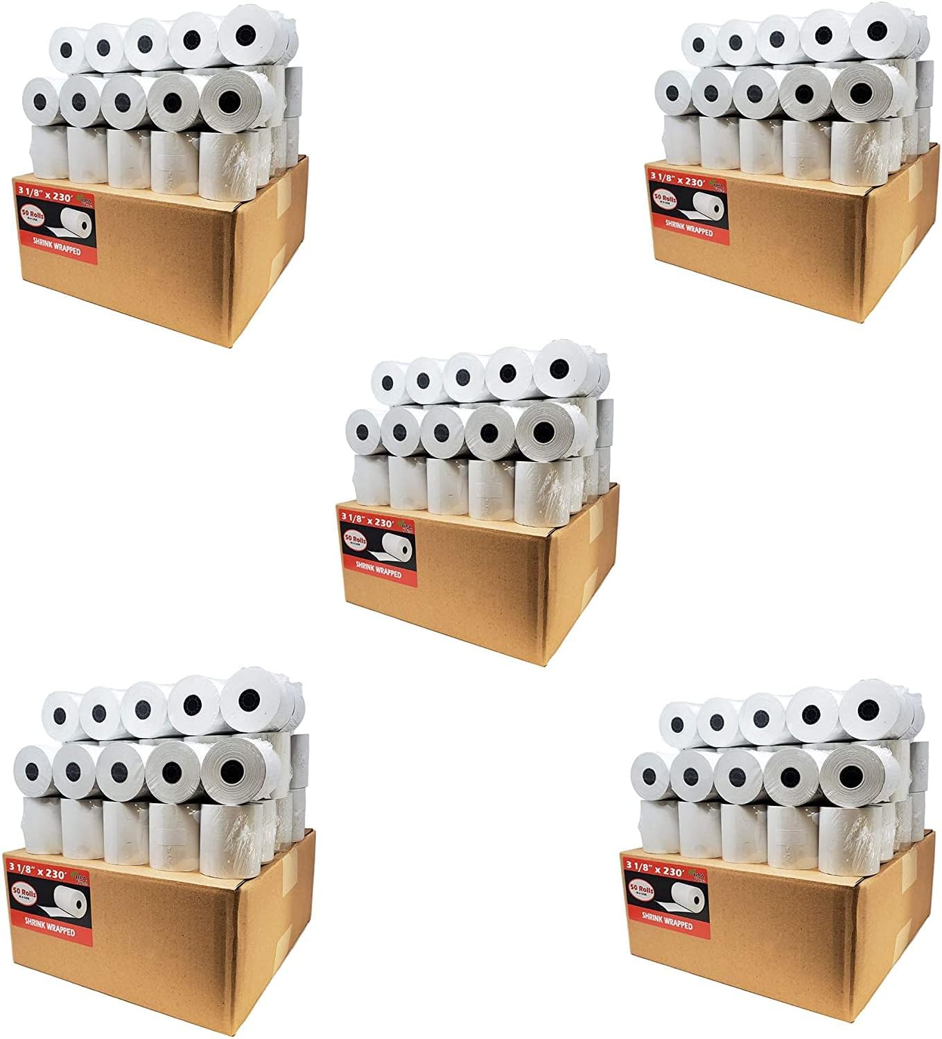 Premium Quality 3 1/8 x 230 Thermal Paper Receipt Rolls
