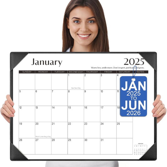Large 18-Month Desk Calendar for Planning 22x17