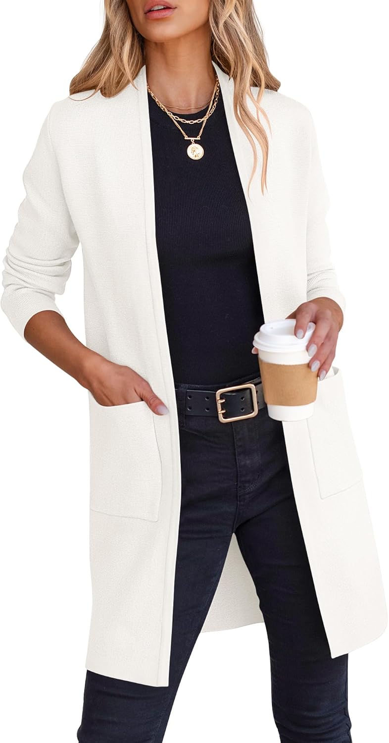 ANRABESS Cardigan Sweater for Women - Casual Fall Fashion