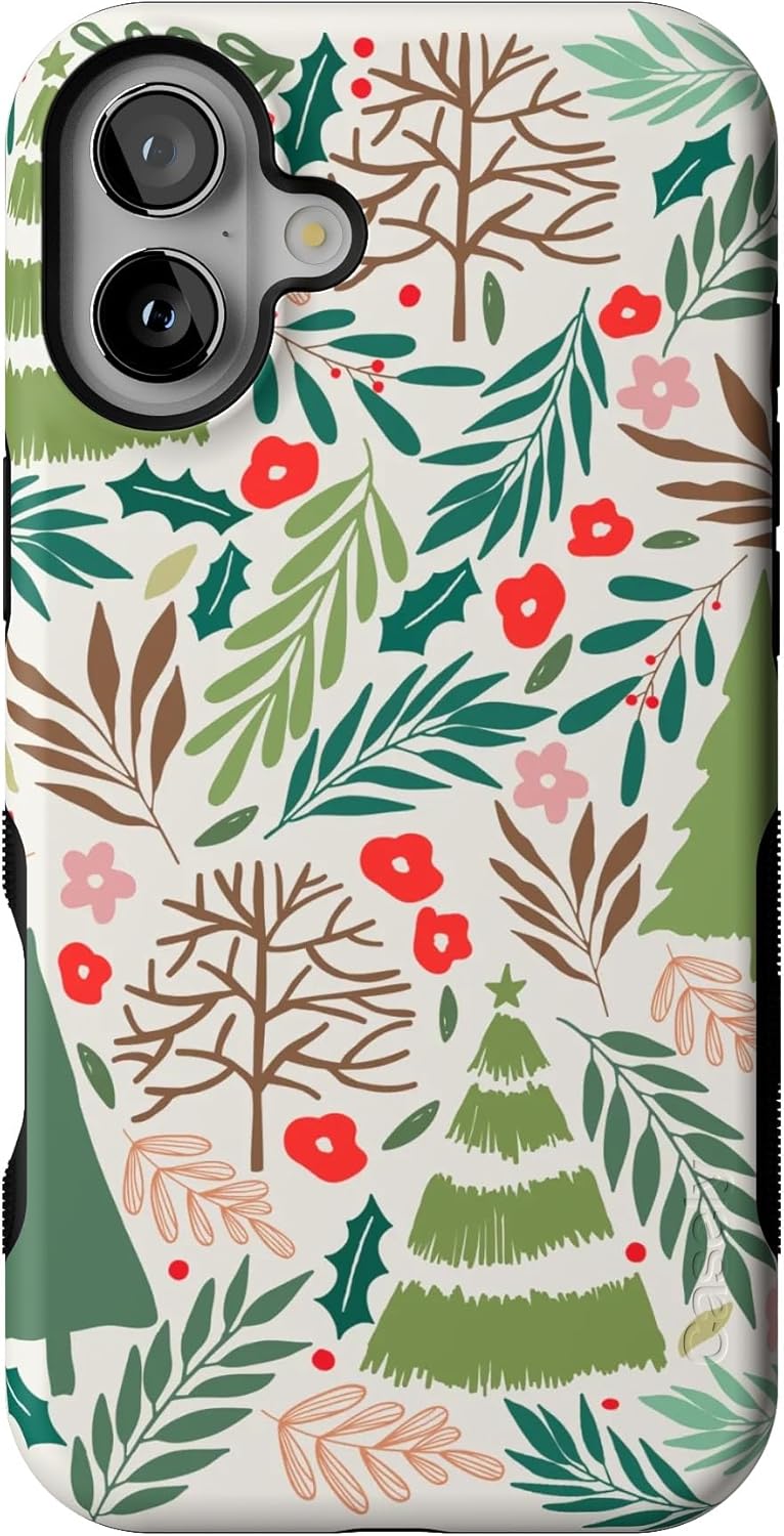 Ultra-Protective iPhone 16 Case Under The Mistletoe Design