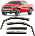 in-Channel Window Rain Guards for Dodge RAM 1500 2019-2026 - Flush Fit