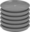 Eccliy 6 Pack Plastic Plant Saucer for Indoor and Outdoor