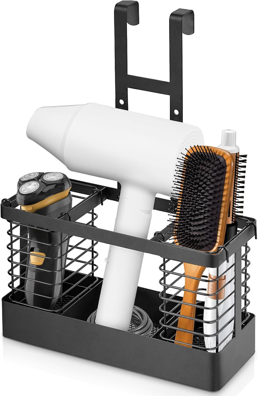 Space-Saving Hair Tool Organizer - Black