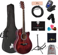 WINZZ 40 Inches Cutaway Acoustic Guitar Beginner Bundle Review