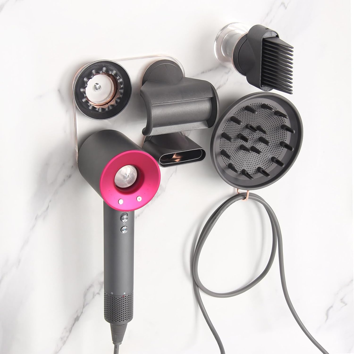 Acrylic Dyson Supersonic Holder for Bathroom