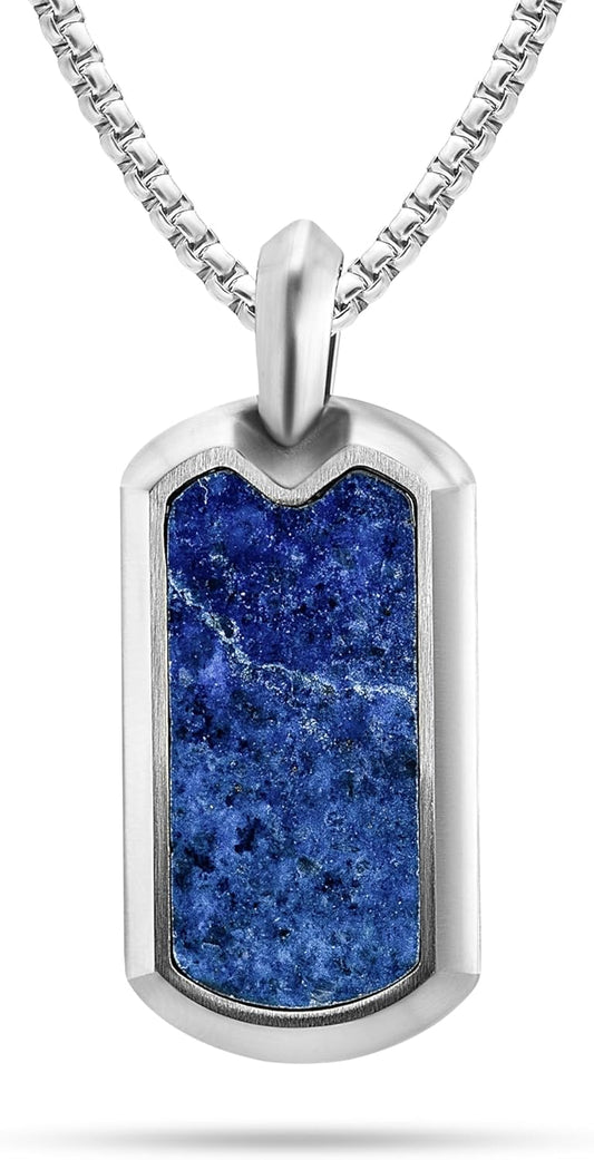 RTZN Lapis Lazuli Necklace for Men - Premium Handcrafted Pendant
