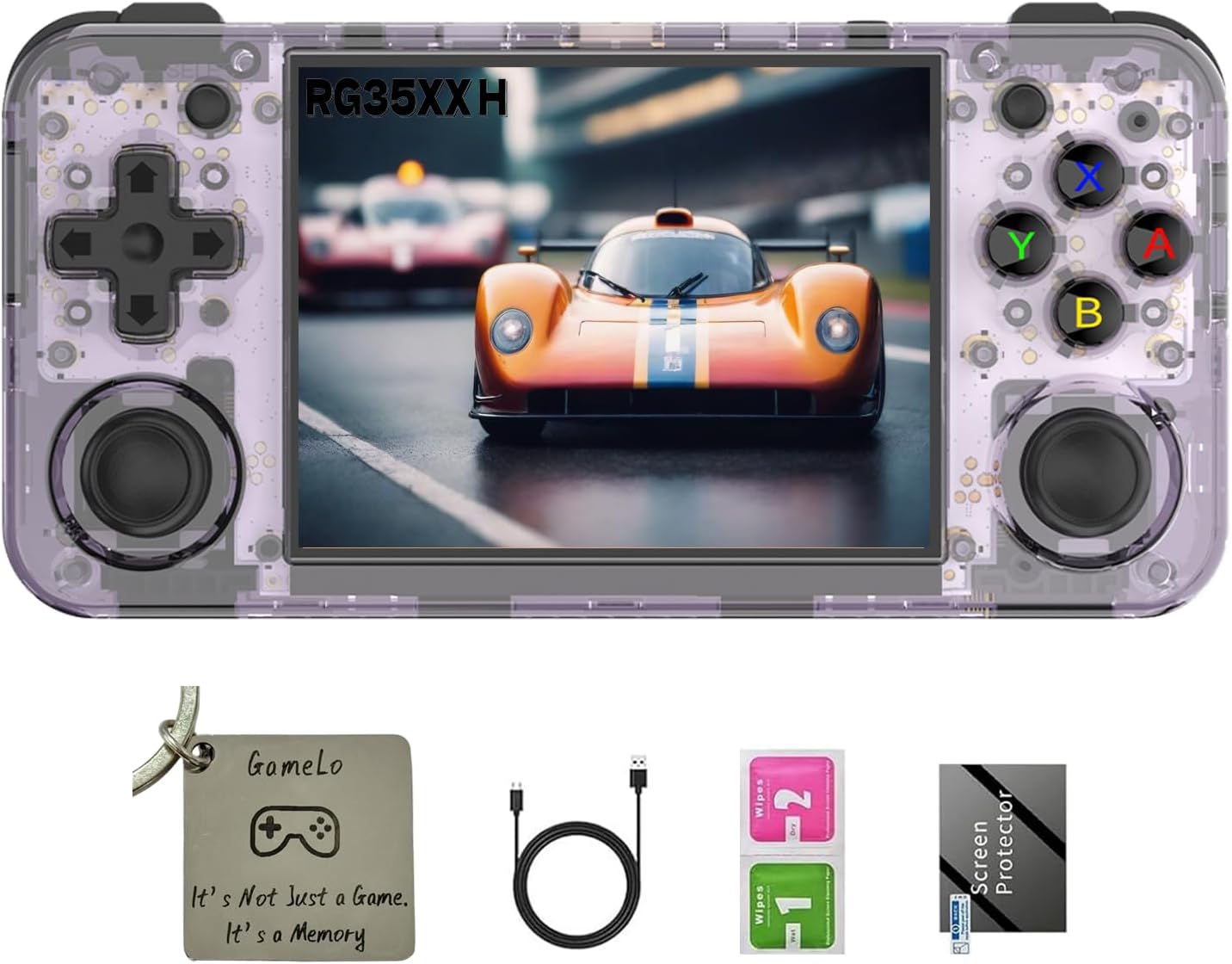RG35XX H Retro Handheld Gaming Console with 64GTF Card