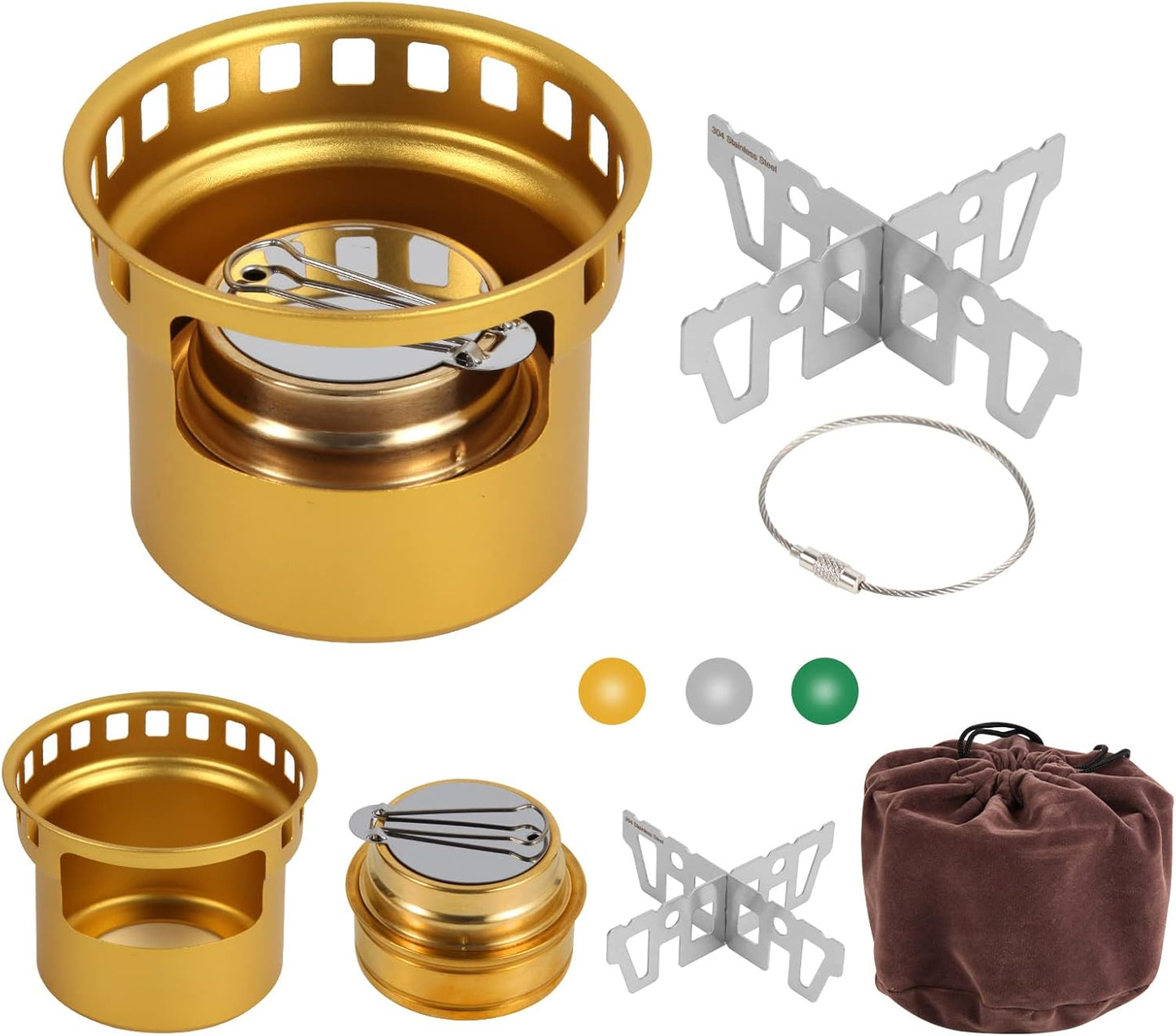 HUANSHA 2-In-1 Mini Alcohol Stove: Portable Efficiency