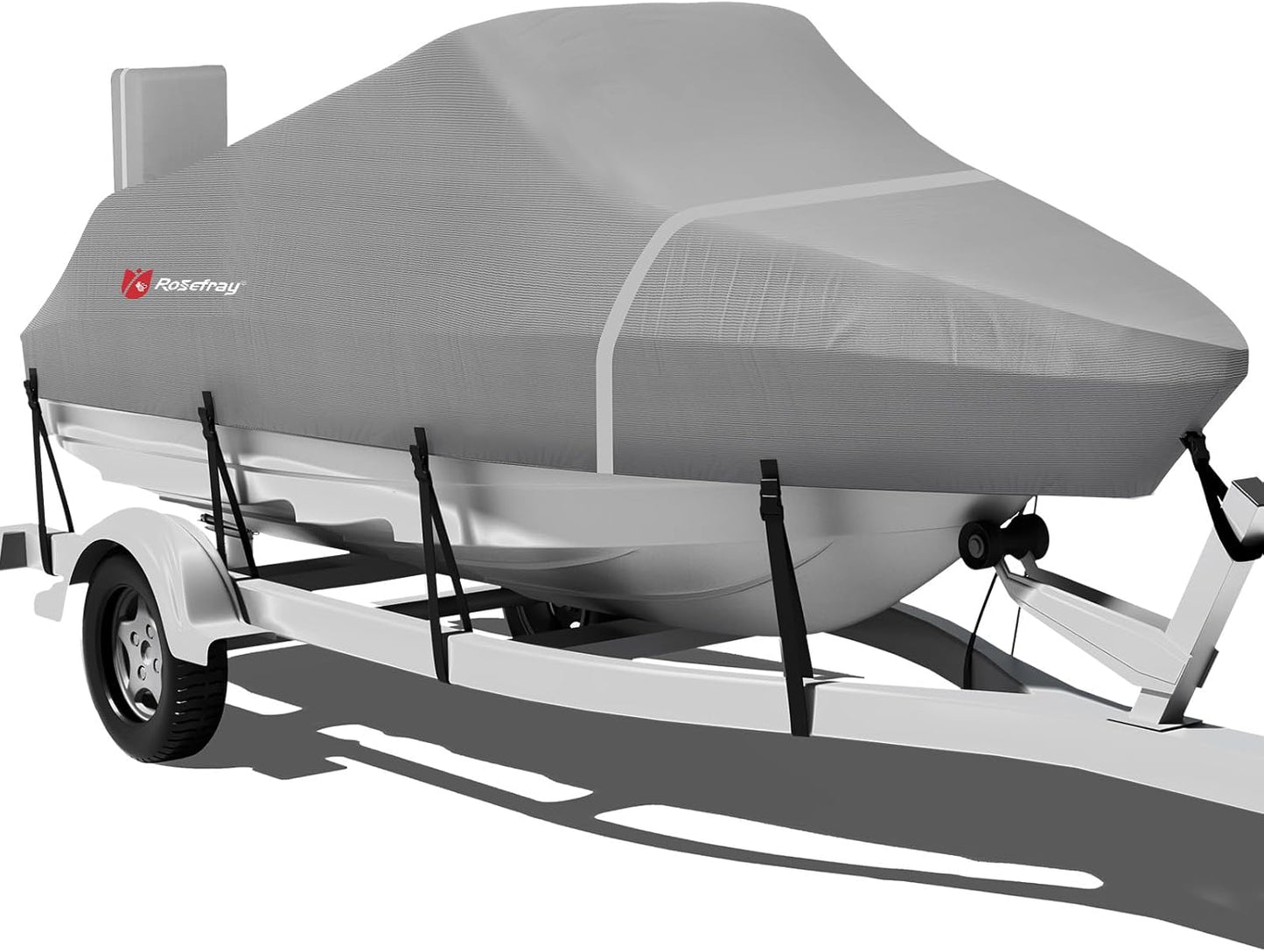 Heavy Duty Waterproof Boat Cover for V-Hull and Tri-Hull Boats