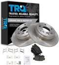 TRQ Premium Ceramic Brake Pad & Rotor Set Rear for Honda Element Acura