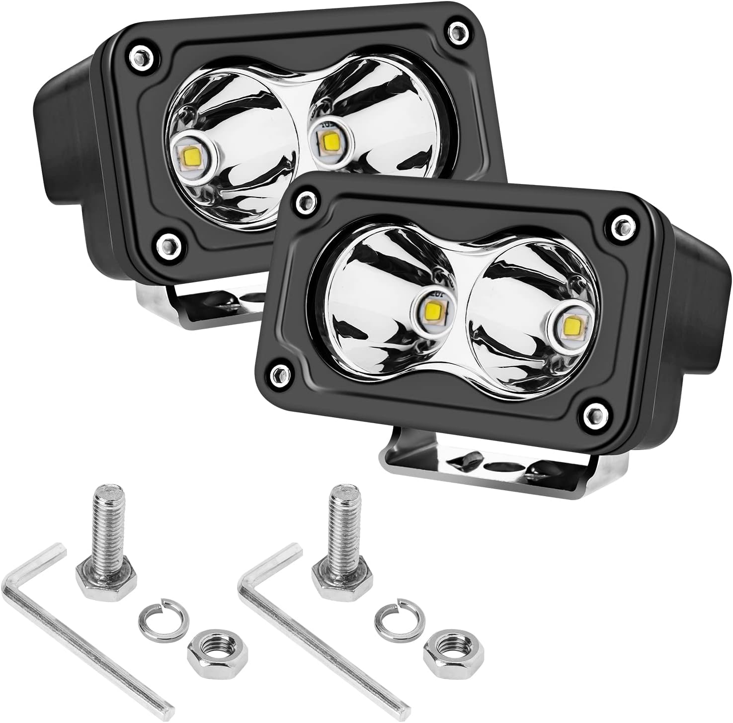 3Inch Motorcycle Led Pods by ANGU-OFFROAD - Bright & Durable