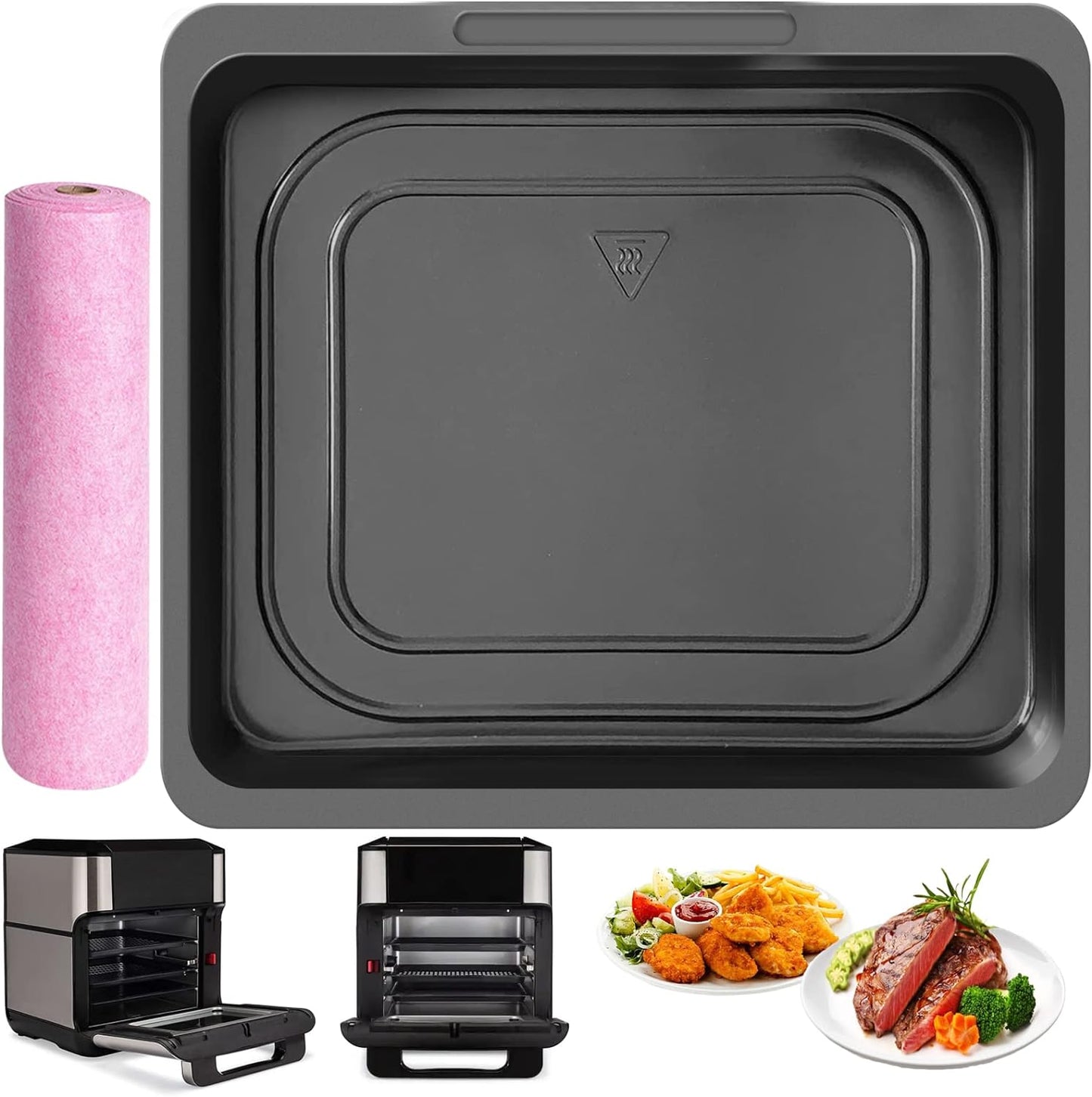 Nonstick Air Fryer Rack for Chefman, Innsky, CROWNFUL 10.6Qt - Dishwasher Safe!