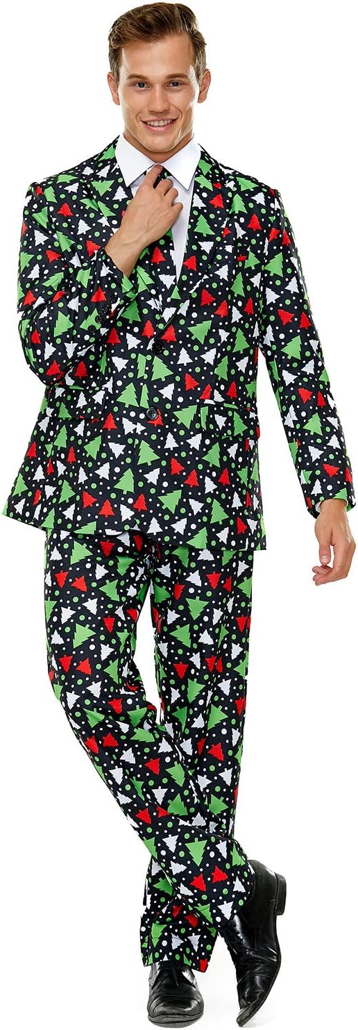 Men's Christmas Party Suit Funny Costume for Festive Fun