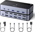 DisplayPort KVM Switch 2 Monitors 2 Computers - Dual 8K@60Hz