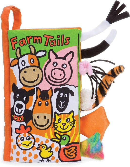 Jellycat Farm Tails Baby Book | Soft & Interactive | Perfect Gift!