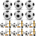 6 Pcs Deflated Soccer Ball Bulk with Pump Size 5 - Team Training Pack