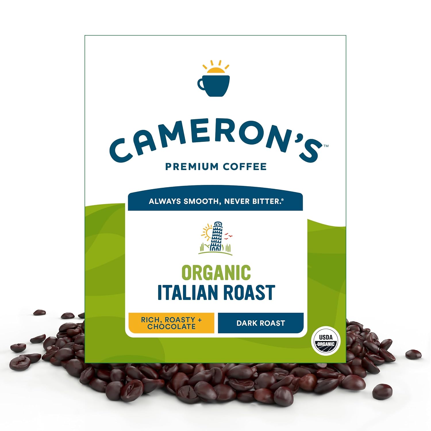 Cameron's Organic Italian Roast Coffee - Rich Flavor in Every Sip