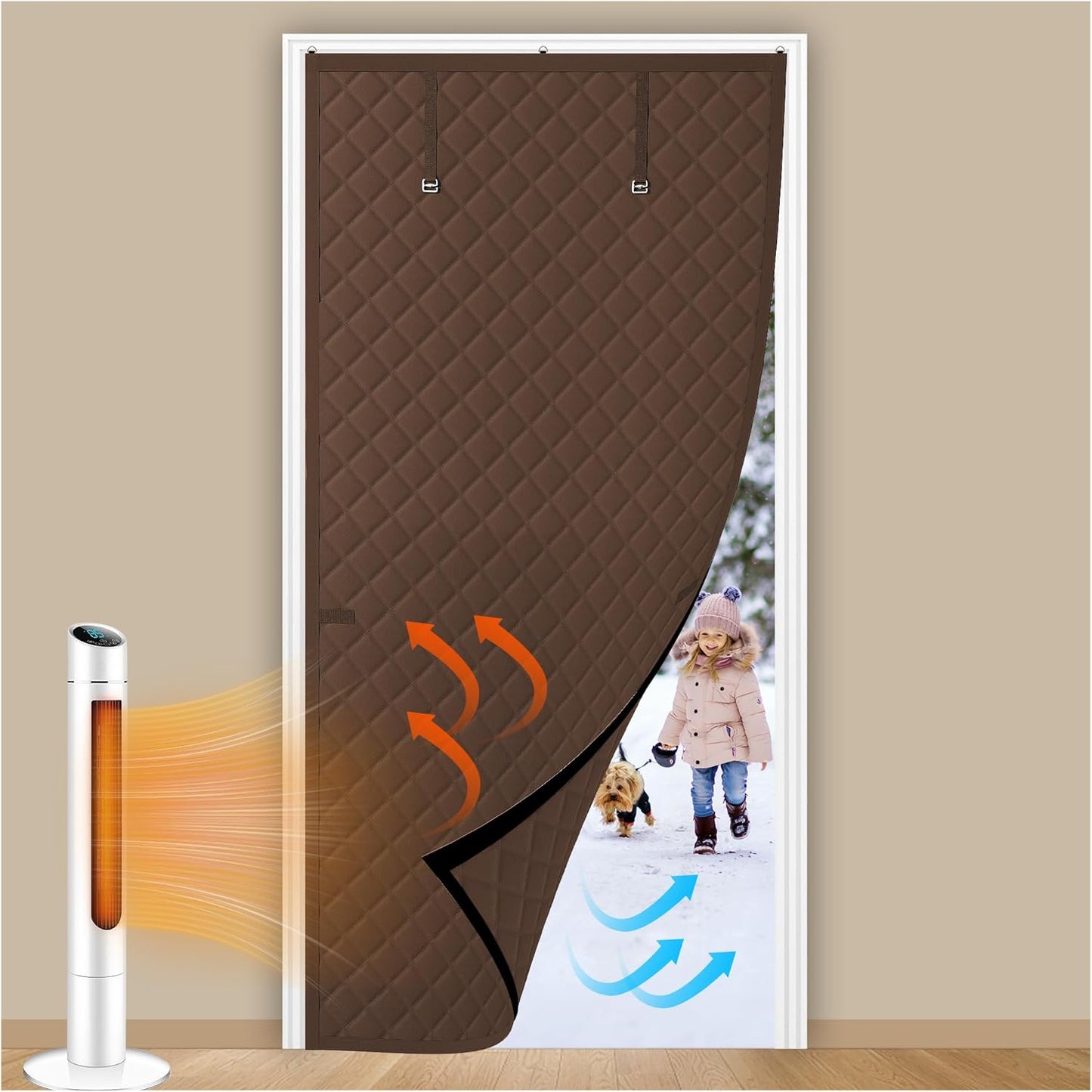 Thermal Insulated Door Curtain for Year-Round Comfort and Privacy