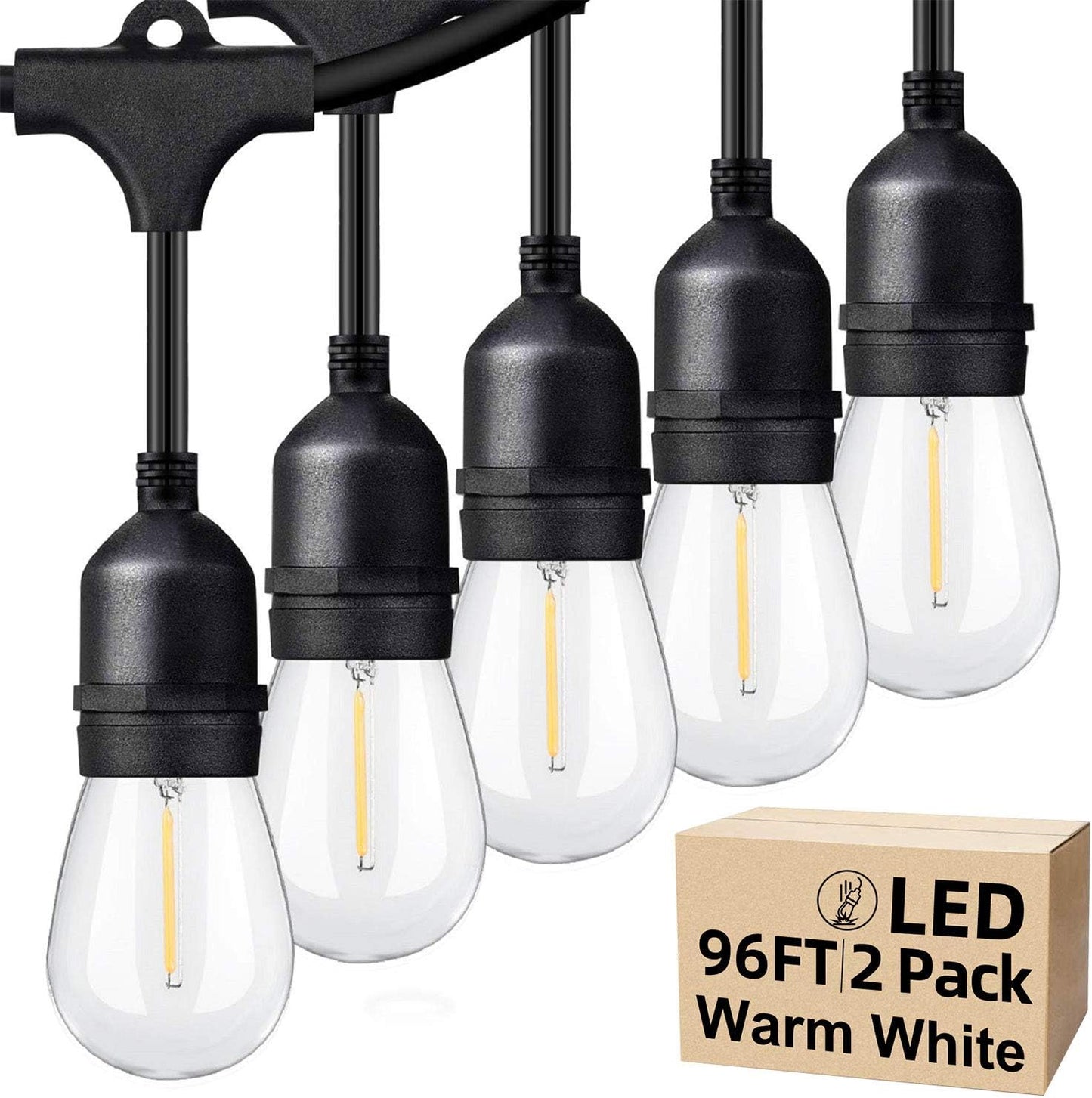 Commercial Grade Outdoor String Lights for Patio and Garden