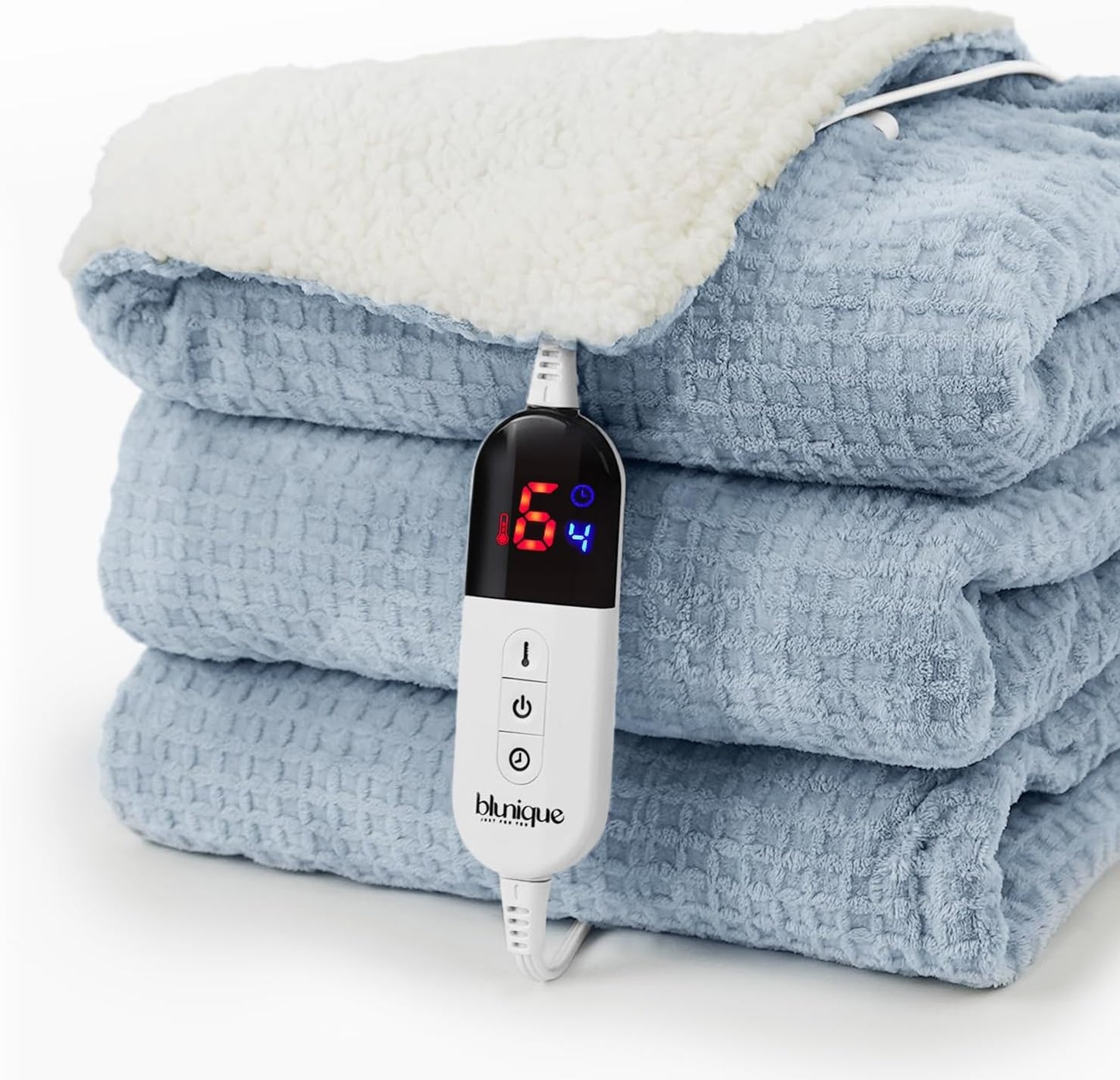 Heated Blanket Electric Throw Waffle for Cozy Comfort