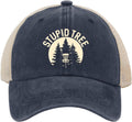 OOMOO Disc Golf Snapback Cap - Distressed Stupid Tree Papa Hat