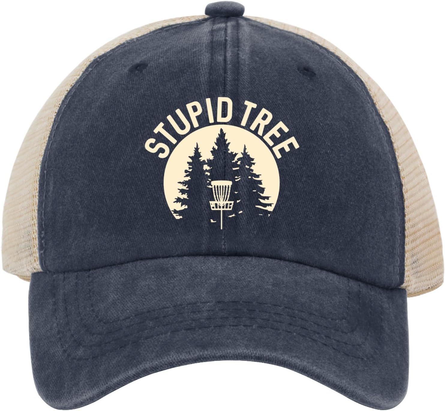 Stylish Distressed Disc Golf Snapback Cap by OOMOO