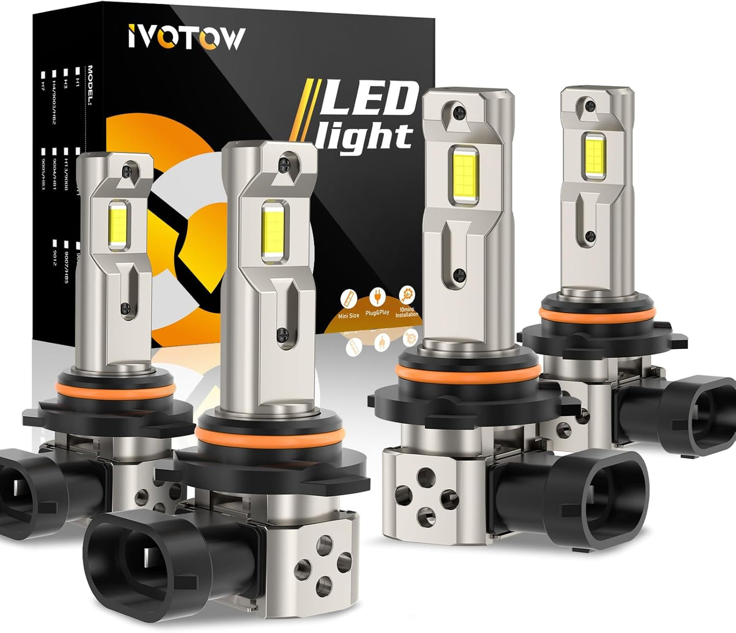 Vision 9006 + 9005 Bulbs 16000LM High Beam and Fog Lights